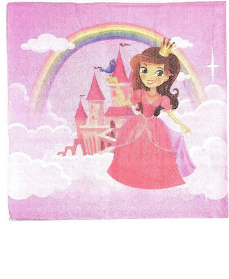 Farfurii de hârtie Party 16x16cm Princess Pachet de 12 bucăți