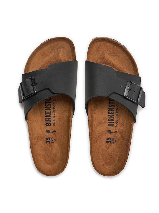 Birkenstock Herrensandalen in Schwarz Farbe Schmal Passform