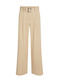 Karl Lagerfeld Women's High-waisted Fabric Trousers Beige