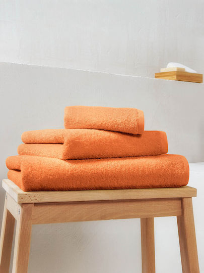 Peiraiki Patraiki 3-tlg. Set Badetücher Orange Ochre Gewicht 440gr/m²