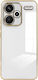 Plated Back Cover Σιλικόνης με Λουράκι Λευκό (Xiaomi 13 Pro Plus)