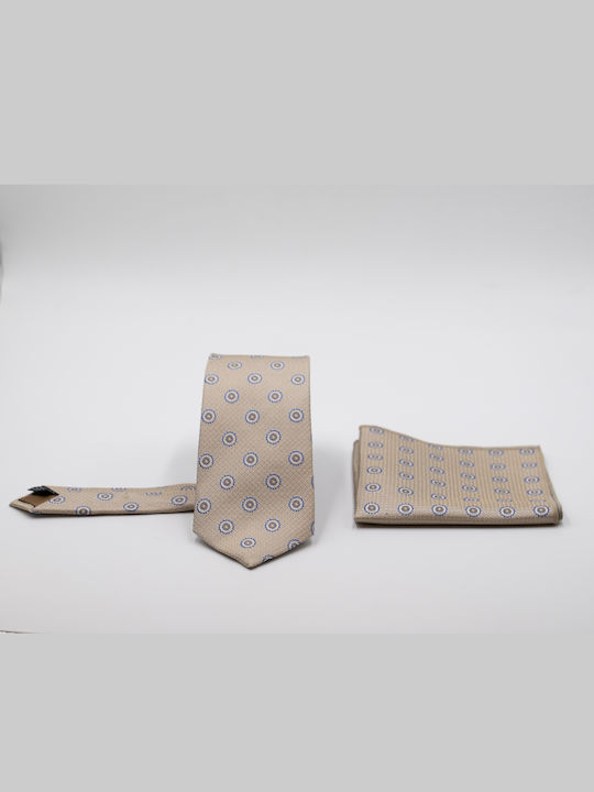 Guy Laroche Herren Krawatte Seide Gedruckt in Beige Farbe