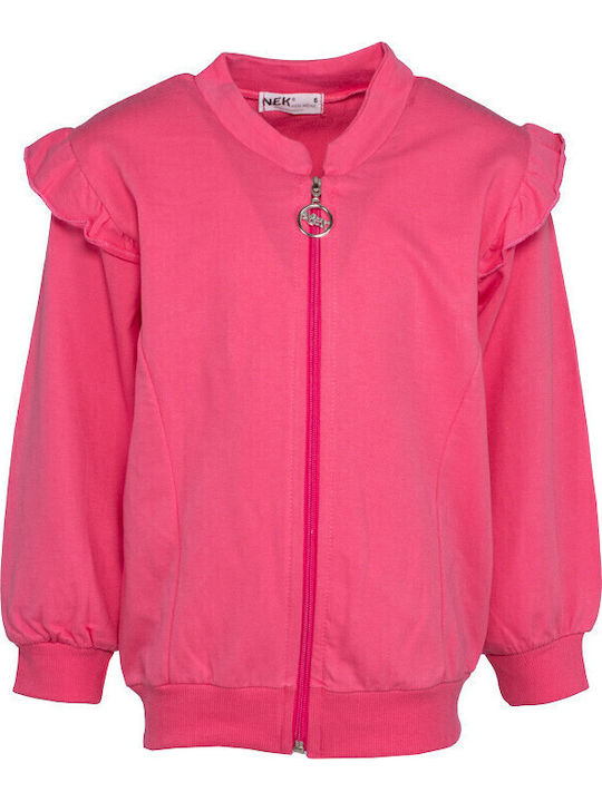 Kids Cardigan Fuchsia
