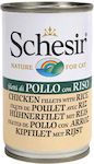 Schesir Wet Food for Adult Cat in Can with Chicken and Rice 140gr