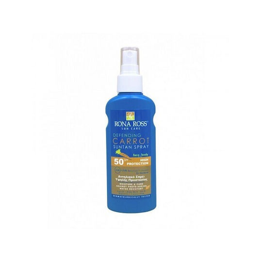 Rona Ross Defending Carrot Loțiune Antisolară Față și Corp SPF50 Spray 150ml