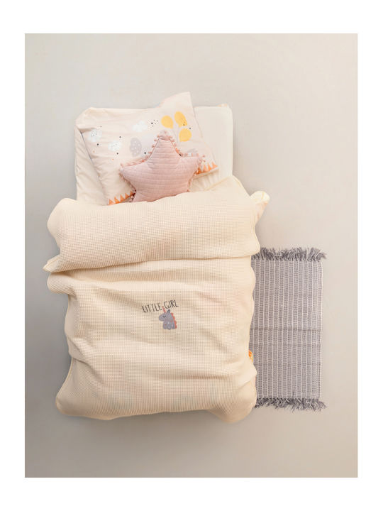 Palamaiki Blanket Cot Sugar Waffle Beige Sugar Beige 100x150cm