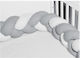 Baby Oliver Crib Bumpers Braided Inside White-grey 20x200cm