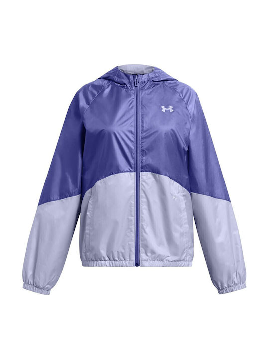 Under Armour Kinder Sportjacke Winddicht mit Ka...