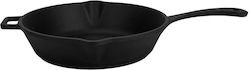 Cast Iron Frying Pan Round Black Φ24cm Enamel 1 Layer 1 Baking 2 5kg Lava Cast Iron Frying Pan Round Black Φ24cm Enamel 1 Layer 1 Baking 2 5kg Lava