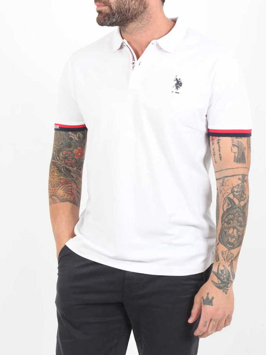 U.S. Polo Assn. Bluza Bărbătească Polo Albă