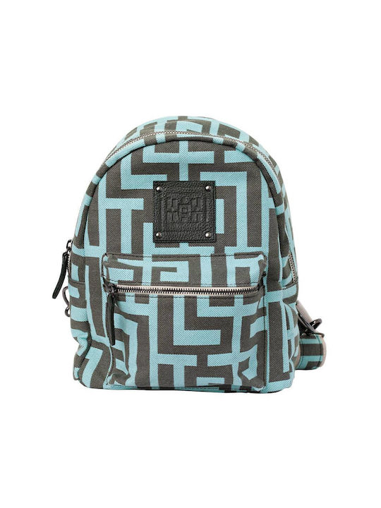 Midneto Theros Women's Bag Backpack Mint Khaki Labyrinth