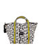Efterpe I Leder Damentasche Handtasche Beige Black Labyrinth