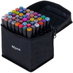 Permanent Markers Black 48pcs