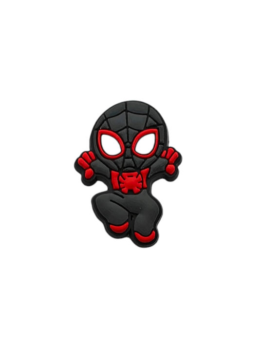 Αξεσουάρ Διακόσμηση Παπουτσιών Crocs Σχέδιο Μαύρος Spiderman Μικρός Marvel