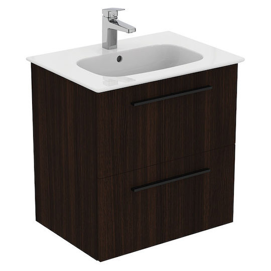 Ideal Standard Шкаф със Мивка Coffee Oak