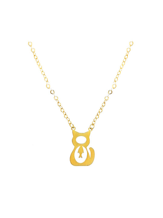 Dio Jewellery Lab Necklace from Gold Plated Silver