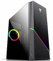 Tempest Gaming Spectra Jocuri Middle Tower Cutie de calculator cu iluminare RGB Negru