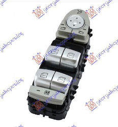 Mirror Window Switch Anacle Forward Black Paint Silver Silver Button White Light Quadruple 3pin Mercedes E Class W213 16-20 A2139054803 Left 1 pc