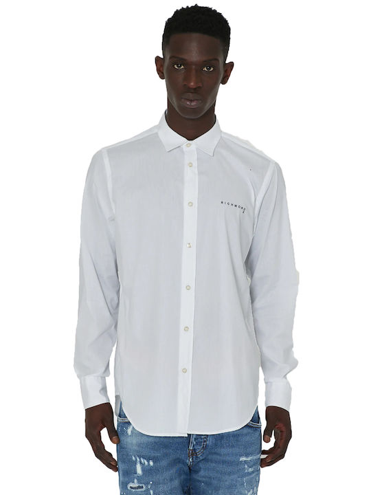 John Richmond Men's Shirt Long Sleeve White