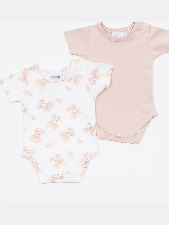 Trax Set Babystrampler Kurzärmelig White 2Stück
