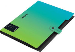 Berlingo Green File Folder with Button Berlingo Green File Folder with Button