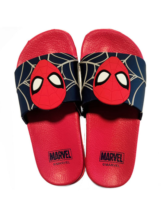 Disney Παιδικές Σαγιονάρες Slides Spider-Man Κόκκινες