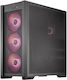 Asus TUF Gaming GT302 ARGB Midi Tower Computer Case with Window Panel Black