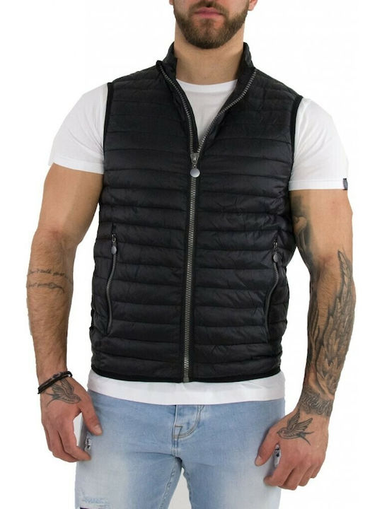 Forex Men's Sleeveless Jacket Black