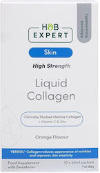 Holland & Barrett Skin Liquid Collagen 5000mg 30ml 10 Tütchen Orange