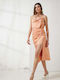 Skirt Midi Opening Romy 241212 Peach Enzzo 241212 Peach Enzzo