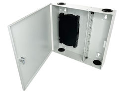 Wall-mounted Fiber Optic Distribution Cabinet 24 X Sc Simplex Lock Tray Included Alantec