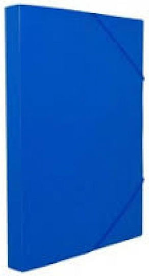 Groovy Folder with Rubber Band and Ears for Paper A4 Blue Box
