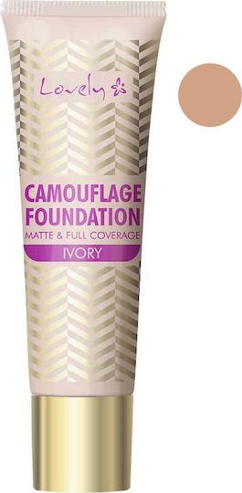 Lovely Camouflage Foundation 3 Fond de ten de acoperire a feței Ivory 25g