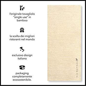 Bio Bamboo Color Wood Brown Cutlery Napkin 40x40cm Paper Envelope 600pcs Bit Italy