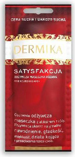 Dermika Beauty Masks Satisfaction Nourishing Rose Mask Dry Very Dry Skin 10ml