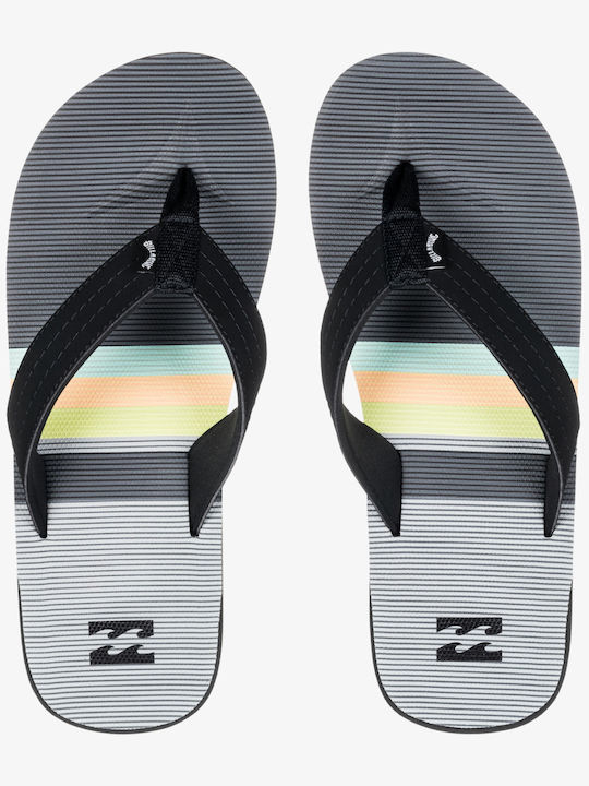 Billabong All Day Theme Men's Flip Flops Gray