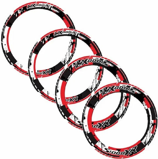 Self-adhesive wheel rims Bmw S1000xr Red