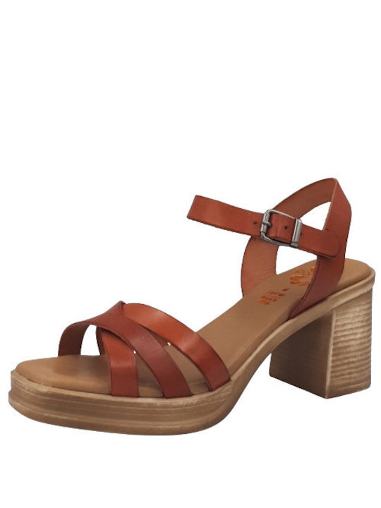 Porronet Anatomic Leather Women's Sandals Tabac Brown