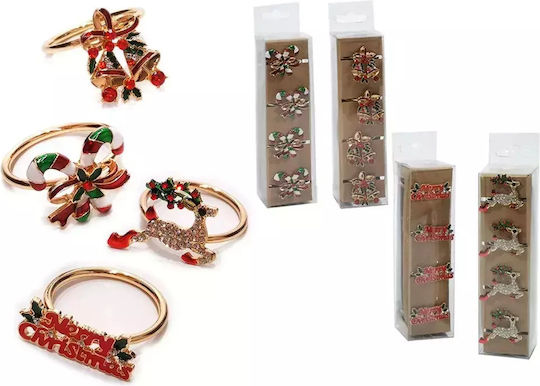 Σετ 4 Δαχτυλίδια Χαρτοπετσέτας 3,5cm 02594997 Περιλαμβάνει 2 Τεμ