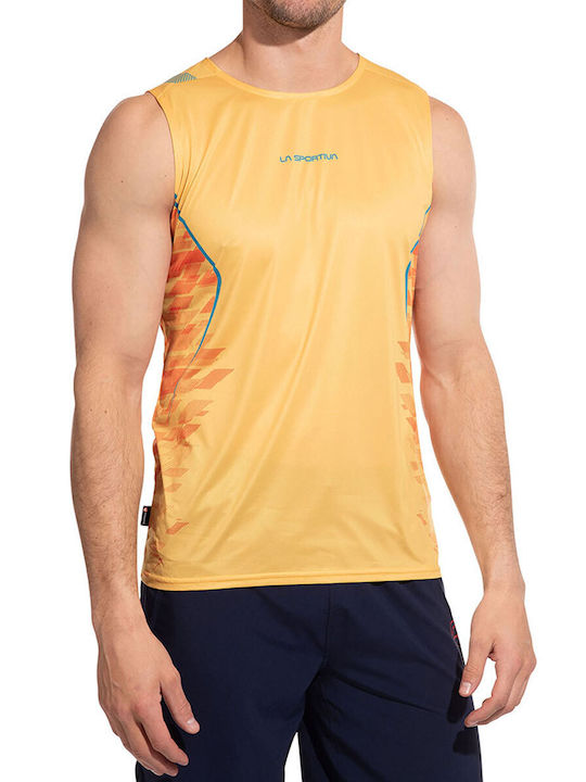 La Sportiva Men's Athletic Sleeveless Blouse Yellow