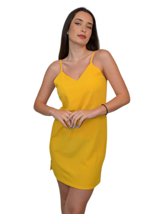 Morena Spain Mini Kleid Yellow