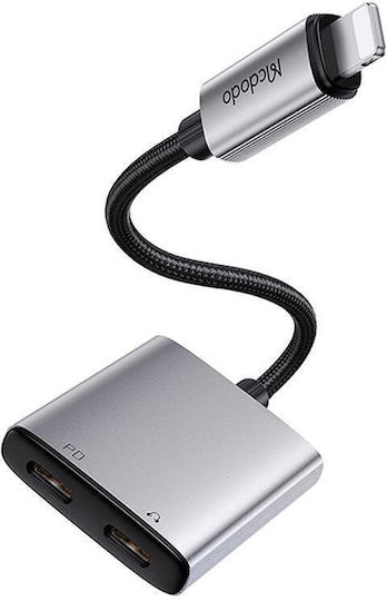 Mcdodo 2in1 Μετατροπέας Lightning male σε Lightning female Ασημί 1τμχ