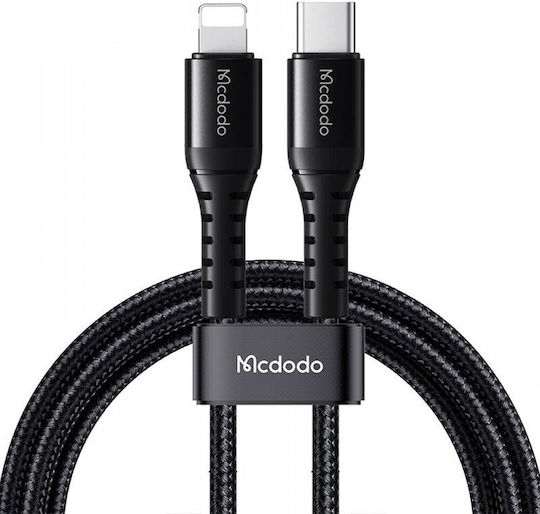 Mcdodo USB-C to Lightning Cable 36W Black 0.2m (CA-5630)