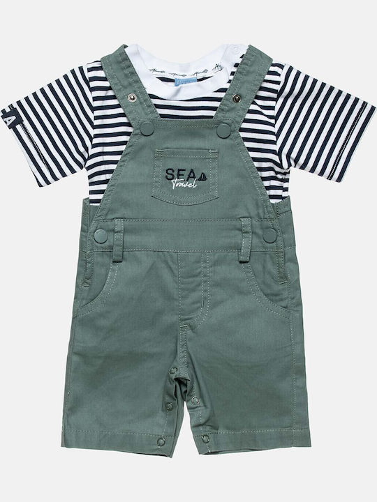 Kids Clothing Set with Dungarees Summer 2 Pieces Navy 00470890MENTA