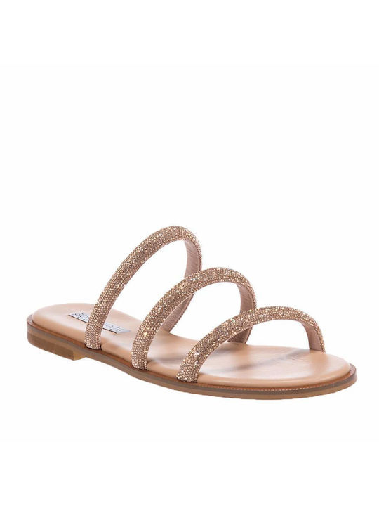 Sofia Manta Sm813 Peach Sandals Strass