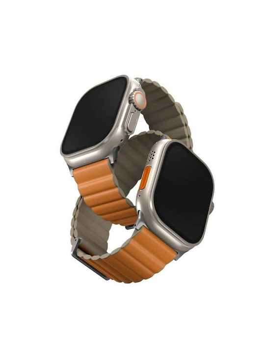 Uniq Ιμάντας Revix Premium Armband Leder Orange (Apple Watch 42/44/45mm)