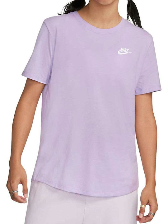 Nike Club Damen Sport T-Shirt Lila
