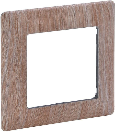 Legrand Valena Life Πλαίσιο Διακόπτη 1 Θέσης σε Καφέ Χρώμα 754181