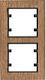 Hager Wood Antique Oak Πλαίσιο Διακόπτη 2 Θέσεω...
