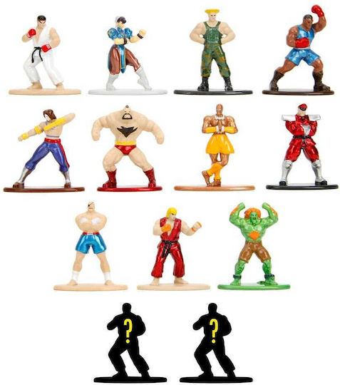 Street Fighter Nano Metalfigs Diecast Mini Figures Display 6 Cm 24